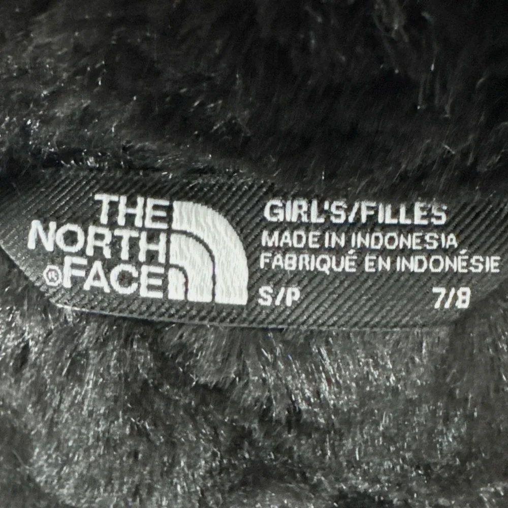 The North Face Girls Small 7/8 Arctic Parka Black Faux Fur Hood Winter Coat NWT - Picture 9 of 13